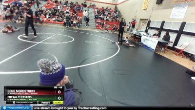 49 lbs Quarterfinal - Micah Clemans, FordDynastyWrestlingClub vs Cole Nordstrom, Punisher Wrestling Company