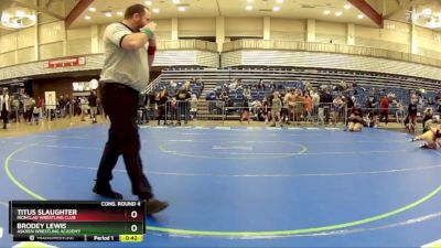 83 lbs Cons. Round 4 - Brodey Lewis, Askren Wrestling Academy vs Titus Slaughter, Ironclad Wrestling Club