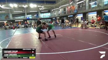 145 lbs Cons. Round 3 - Cade Creamer, Panama City Wrestling Club vs Zachary Rouse, Wave Wrestling Club