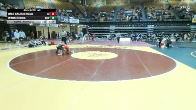 125 lbs Cons. Round 2 - Jose Salinas Nava, Schreiner Univsrity vs Jesus Ochoa, CSU Pueblo