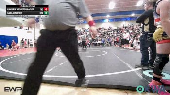 73 lbs Round Of 16 - Hayden Wenetshlager, Salina Wrestling Club vs Kael Camper, Caney Valley Wrestling
