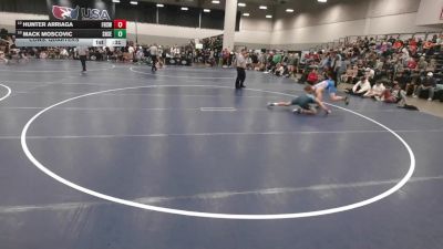 138 lbs Cons. Quarters - Hunter Arriaga, Flathead High School Wrestling vs Mack Moscovic, Shamrock Select