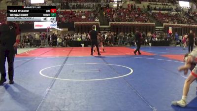 120 lbs Cons. Round 3 - Riley Mcleod, Conrad Wrestling Club vs Keegan Hunt, Mine Yard Dogs Wrestling Club