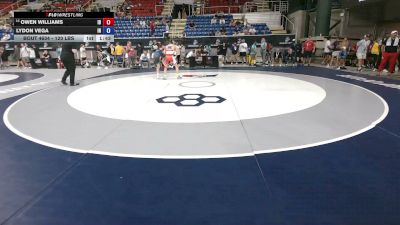 120 lbs Champ. Rd Of 64 - Owen Williams, Idaho vs Lydon Vega, Indiana