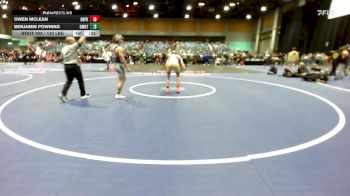 132 lbs Consi Of 32 #1 - Owen McLean, Deer Park vs Benjamin Powning, Damonte Ranch
