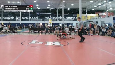 130 lbs Rr Rnd 5 - Liam McGuigan, Grit Mat Club - MS vs Christopher Sei, Shore Thing WC - MS