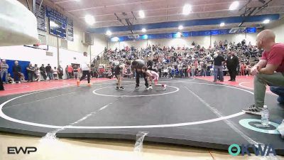 61 lbs Consolation - Dean Lovelace, Caney Valley Wrestling vs Deryk Justice, Wagoner Takedown Club