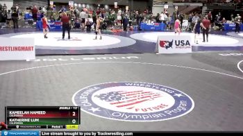 117 lbs Champ. Round 1 - Kameelah Hameed, California vs Katherine Lum, California