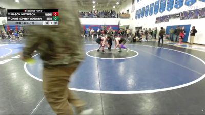 175 lbs Cons. Round 3 - Mason Matteson, West Valley (Spokane) vs Christopher Rowden, Mountain Home