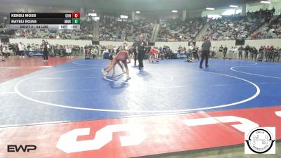 94 lbs Consi Of 8 #2 - Kensli Moss, Clinton, Ok vs Nayeli Rojas, Broken Arrow Girls Junior High