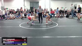 92 lbs Round 2 (6 Team) - Riley Karwowski, Mat Assassins vs Bella Peterson, Misfits Strength