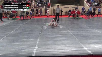 45_G lbs Consi Of 8 #1 - Annabella Foust, Bald Eagle Area vs Penelope Foster, Conestoga Valley