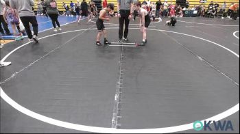 70 lbs Quarterfinal - Seth Merkley, Woodward Youth Wrestling vs Isaak Soap, Cowboy Wrestling Club