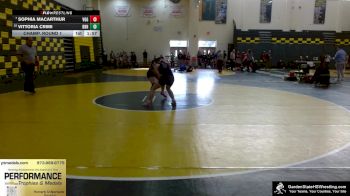 126 lbs Champ. Round 1 - Sophia MacArthur, Voorhees (Glen Gardner) vs Vittoria Crimi, Bound Brook HS