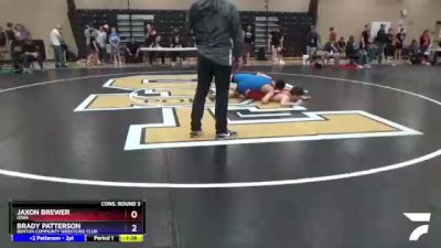 138 lbs Cons. Round 3 - Jaxon Brewer, Iowa vs Brady Patterson, Benton Communty Wrestling Club