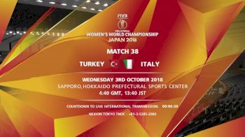 TUR vs ITA | 2018 FIVB Women's World Championships