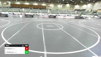 66 lbs Round Of 32 - Mason Rebolo, Savage House WC vs Cullen Mathews, Buckaroo WC