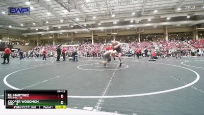 135 lbs Quarterfinal - Cooper Wogomon, Tiger vs Eli Martinez, Maize WC