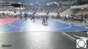 92 lbs Consi Of 8 #1 - Kirk Walker, Tulsa Blue T Panthers vs Elijah Robinson, Sulphur