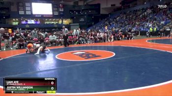 120 lbs Semis & 1st Wrestleback (8 Team) - Liam Aye, St. Charles (East) vs Justin Williamson, Chicago (Mt. Carmel)