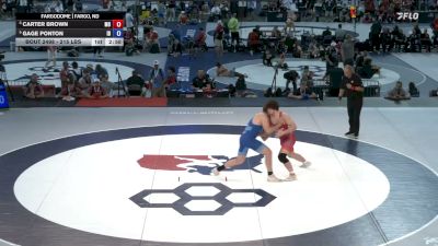 215 lbs Cons. Semis - Carter Brown, Missouri vs Gage Ponton, Idaho
