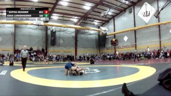 120 lbs Champ. Round 2 - Jorja Lunkenheimer, Lakota East HS vs Sophia Beanner, Mt. Lebanon