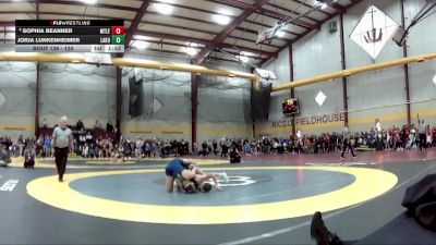 120 lbs Champ. Round 2 - Jorja Lunkenheimer, Lakota East HS vs Sophia Beanner, Mt. Lebanon