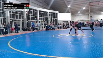 130 lbs Cons. Round 4 - Diem Martin, Indian Lake High School vs Savannah Mulkey, Perrysburg High School