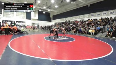 120 lbs Cons. Semi - Jesse Quiroz, Eleanor Roosevelt vs Merrick Blackston, Centennial (Corona)