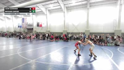 70-76 lbs Cons. Semi - Hayzlee Carter, Uintah Wrestling vs Lucie Gardner, Delta Wrestling Club
