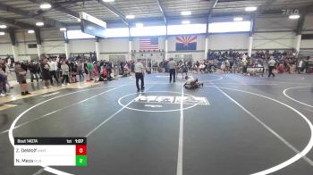 114 lbs Quarterfinal - Zaeda DeWolf, Unattached vs Nicholas Meza, Gilbert WC