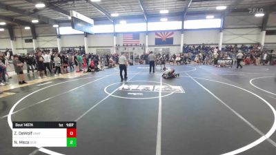 114 lbs Quarterfinal - Zaeda DeWolf, Unattached vs Nicholas Meza, Gilbert WC