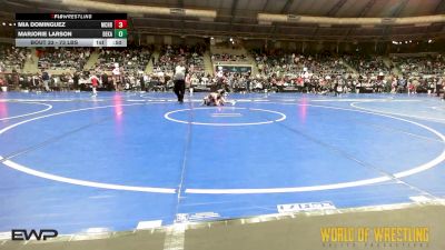 73 lbs Round Of 16 - Marjorie Larson, DeKalb vs Mia Dominguez, Crusader Wrestling