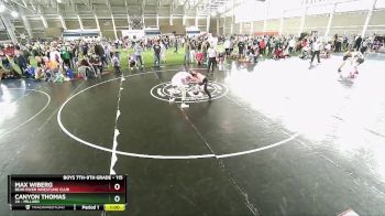 115 lbs Cons. Round 5 - Canyon Thomas, 2A - Millard vs Max Wiberg, Bear River Wrestling Club