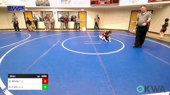 66 lbs Rr Rnd 3 - Bencyn White, Caney Valley Wrestling vs Satchel Fixin, Hulbert