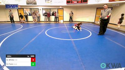 66 lbs Rr Rnd 3 - Bencyn White, Caney Valley Wrestling vs Satchel Fixin, Hulbert