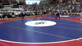 5A 132 lbs 3rd Place Match - Logan Perrone, Little Rock Christian vs Jace Merced, Beebe
