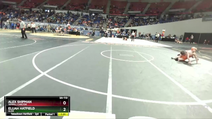 3A-113 lbs Quarterfinal - Alex Shipman, Yamhill-Carlton vs Elijah ...