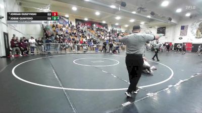 113 lbs Semifinal - Josue Quintero, Fontana vs Jordan Duszynski, Lutheran/Orange