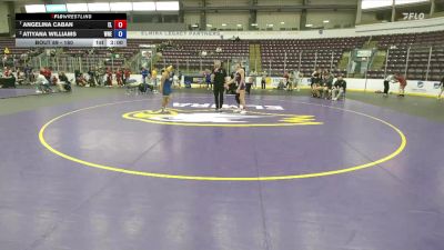 180 lbs Quarterfinal - Angelina Caban, Elmira College vs Atiyana Williams, Western New England