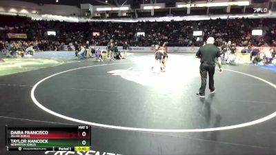 Girls 125 lbs Cons. Round 5 - Daira Francisco, Zillah (Girls) vs Taylor Hancock, Hermiston (Girls)