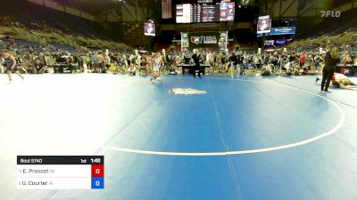 100 lbs Rnd Of 16 - Evan Provost, OR vs Urijah Courter, IA