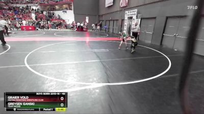 48 lbs Cons. Round 4 - Greysen Ganski, Team Nazar vs Graier Vold, Milton Monsters Wrestling Club