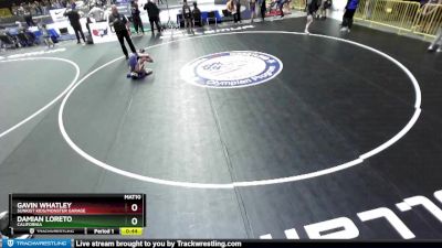 74 lbs Champ. Round 1 - Damian Loreto, California vs Gavin Whatley, Sunkist Kids/Monster Garage