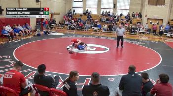 132 lbs Day 2 (round 3) - Cullen Edwards, St. Francis A vs Roberto Martinez, Gowanda