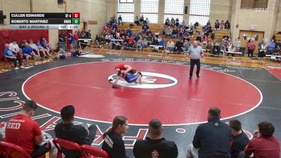 132 lbs Day 2 (round 3) - Cullen Edwards, St. Francis A vs Roberto Martinez, Gowanda