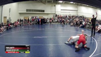132 lbs Semis & 1st Wrestleback (8 Team) - Brooks McCollom, Oklahoma Elite vs Riley Watts, Iowa USA Red