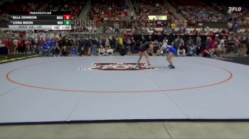 145 lbs Quarterfinal - Cora Moon, Winfield HS vs Ella Johnson, Marysville HS