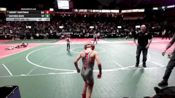 58 lbs Champ. Round 2 - Henry Hartman, BUC2 vs Zayden Bice, TVY2