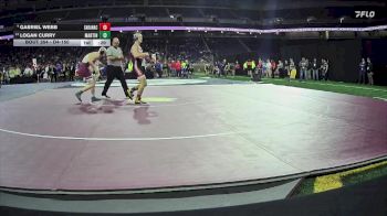 D4-150 lbs Cons. Semi - Gabriel Webb, Saranac vs Logan Curry, Martin